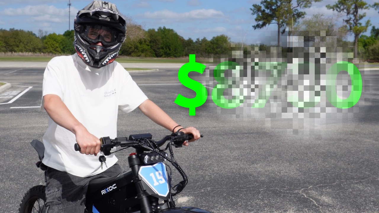 Мой новенький электромотоцикл для мотокросса!!