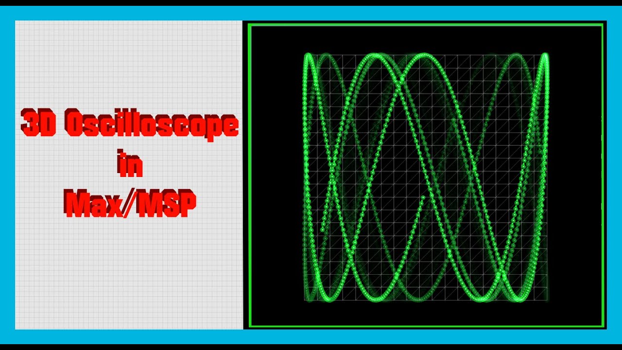 Let's Create a 3D Oscilloscope with Jitter in Max/MSP