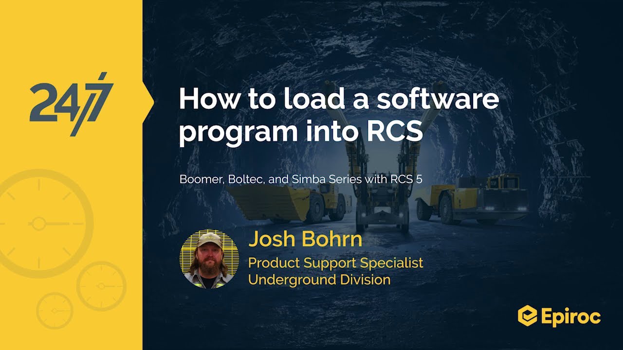 How to load a software program into RCS | Boomer, Boltec and Simba series with RCS 5