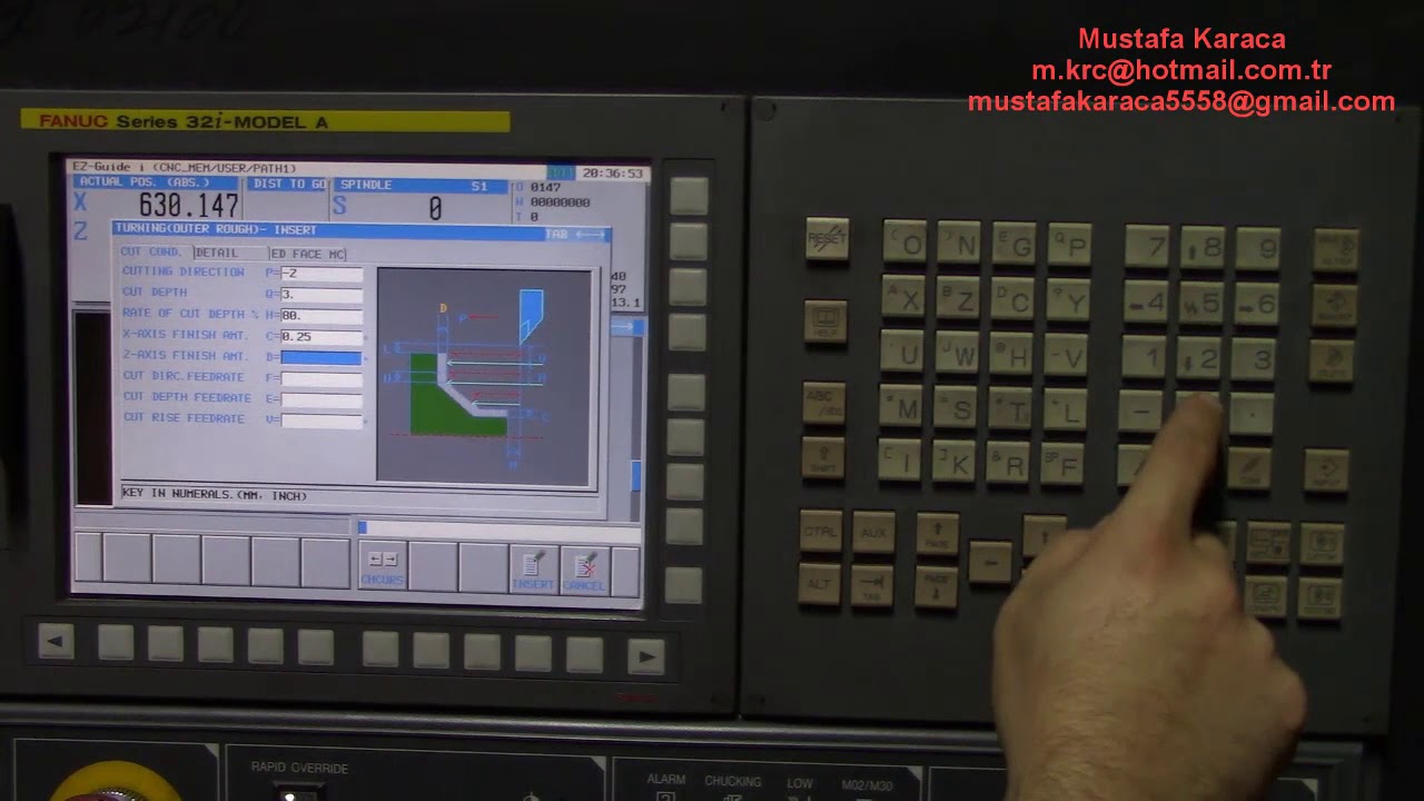 CNC TORNA MANUEL GUIDE EĞİTİMİ - Tezgah Başı Uygulama 1
