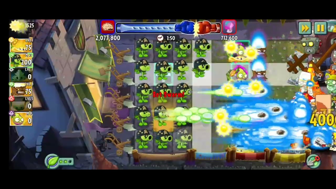 Plants vs. Zombies 2. ARENA:Lemon-Aid Season.Shine Vine Boosterama!(18.12.25-22.12.25)