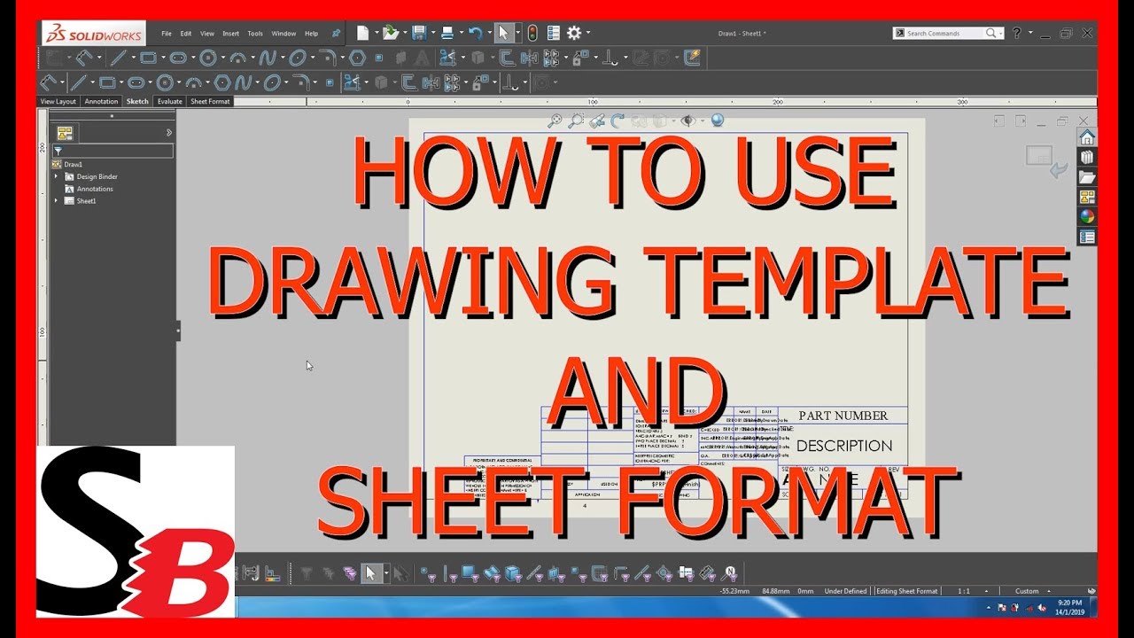 Solidworks - Drawing Template vs Sheet Format
