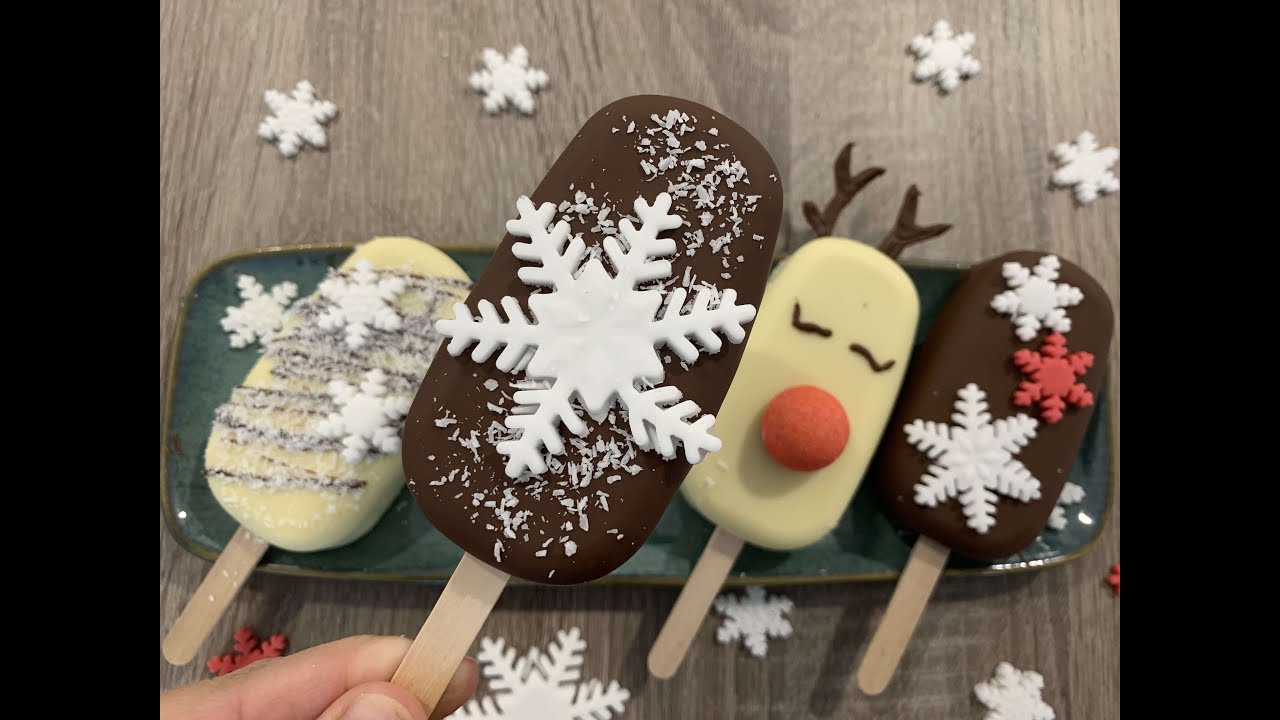 PALETAS DE NAVIDAD!! CAKESICLES SUPER FÁCIL!