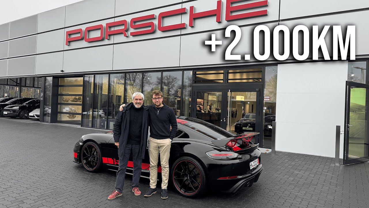 Me llevo a mi Padre a COMPRAR un PORSCHE Cayman GT4 y hacemos +2000km con él...