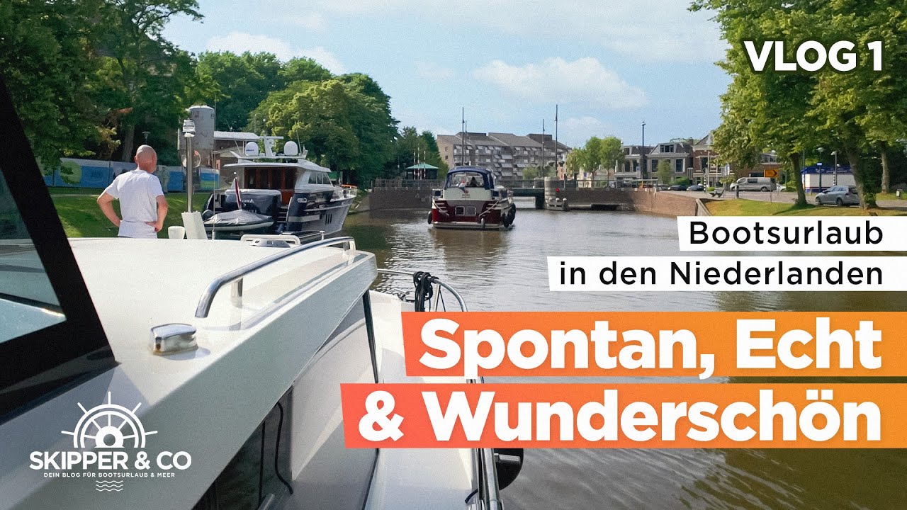 Hausboot-Urlaub im Norden der Niederlande - Vlog 1 | Sneek - Burgum - Leeuwarden - Dokkum