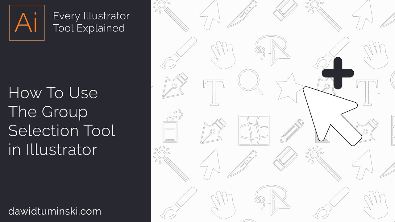The Adobe Illustrator Tutorial - How To Use The Group Selection Tool