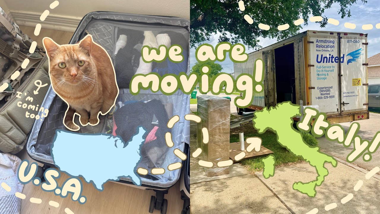 📦Переезжаю в Италию!!🇮🇹🌎*США ➪ Италия*Я в стрессе*✈️Часть 1