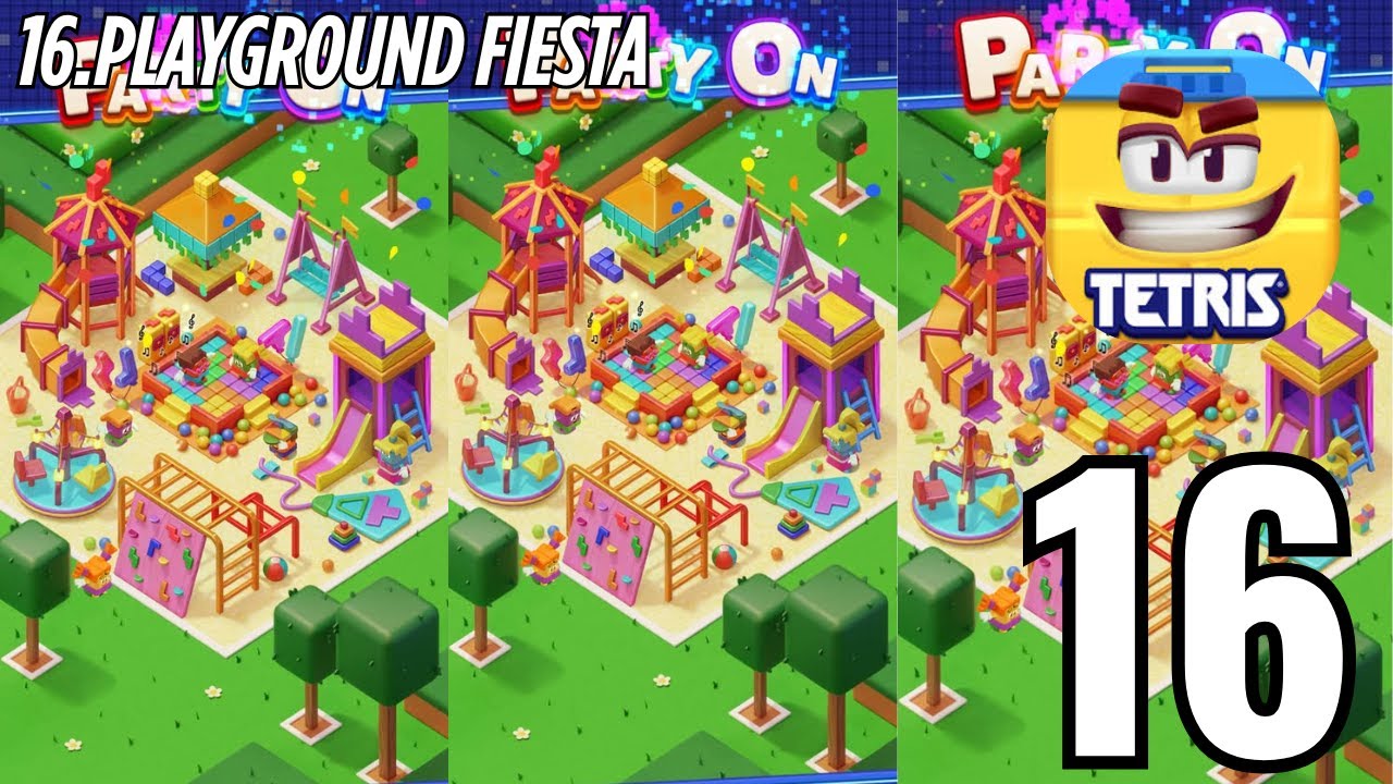 Tetris Block Party-Gameplay Walkthrough Part 16-16.Playground Fiesta
