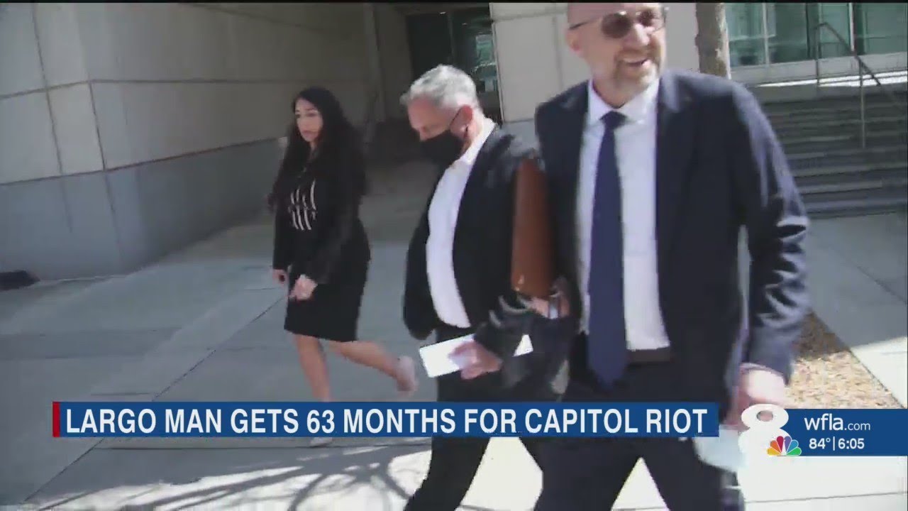 Largo man sentenced to 63 months in prison for role in Jan. 6 insurrection at US Capitol