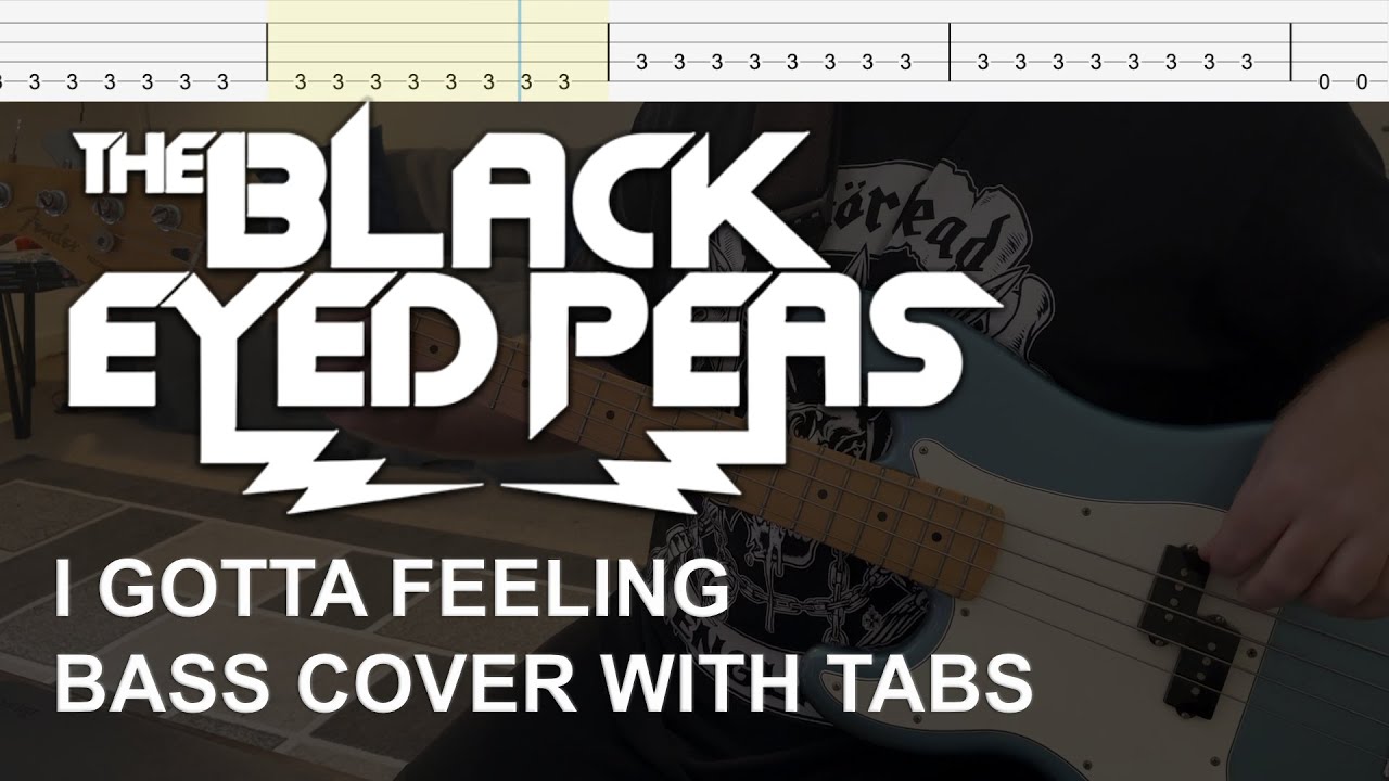 The Black Eyed Peas - I Gotta Feeling (Bass Cover with Tabs)