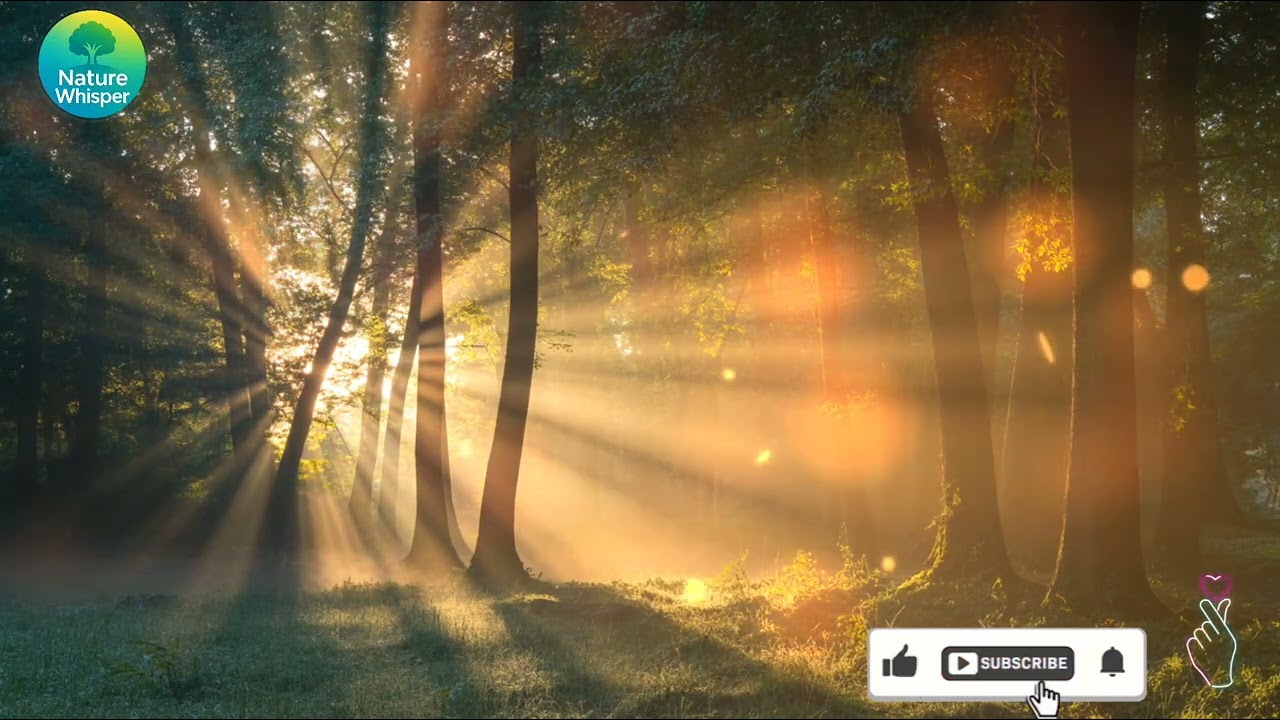 Morning Sun Rays Through Mist ☀️🌫️ | Calm Nature Ambience (4K)