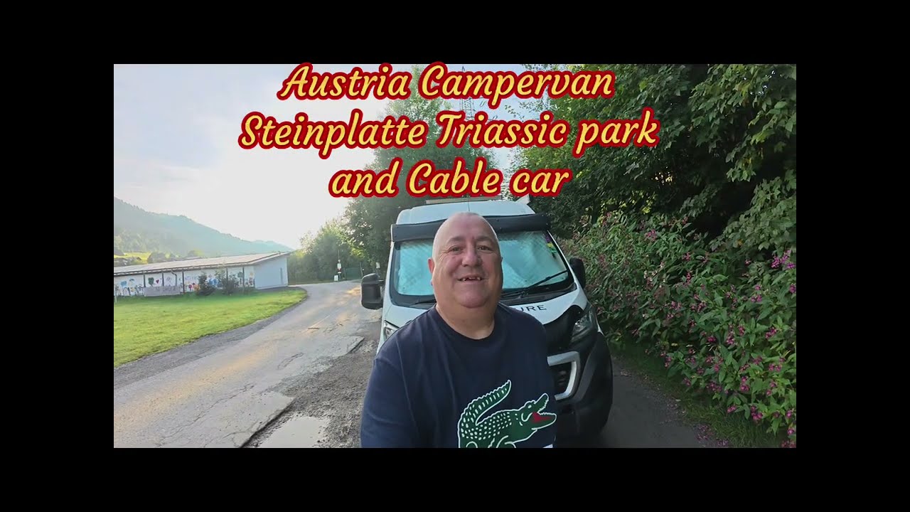 Camper van Austria Steinplatte cable car Triassic park #campervanlife #camper #europe 