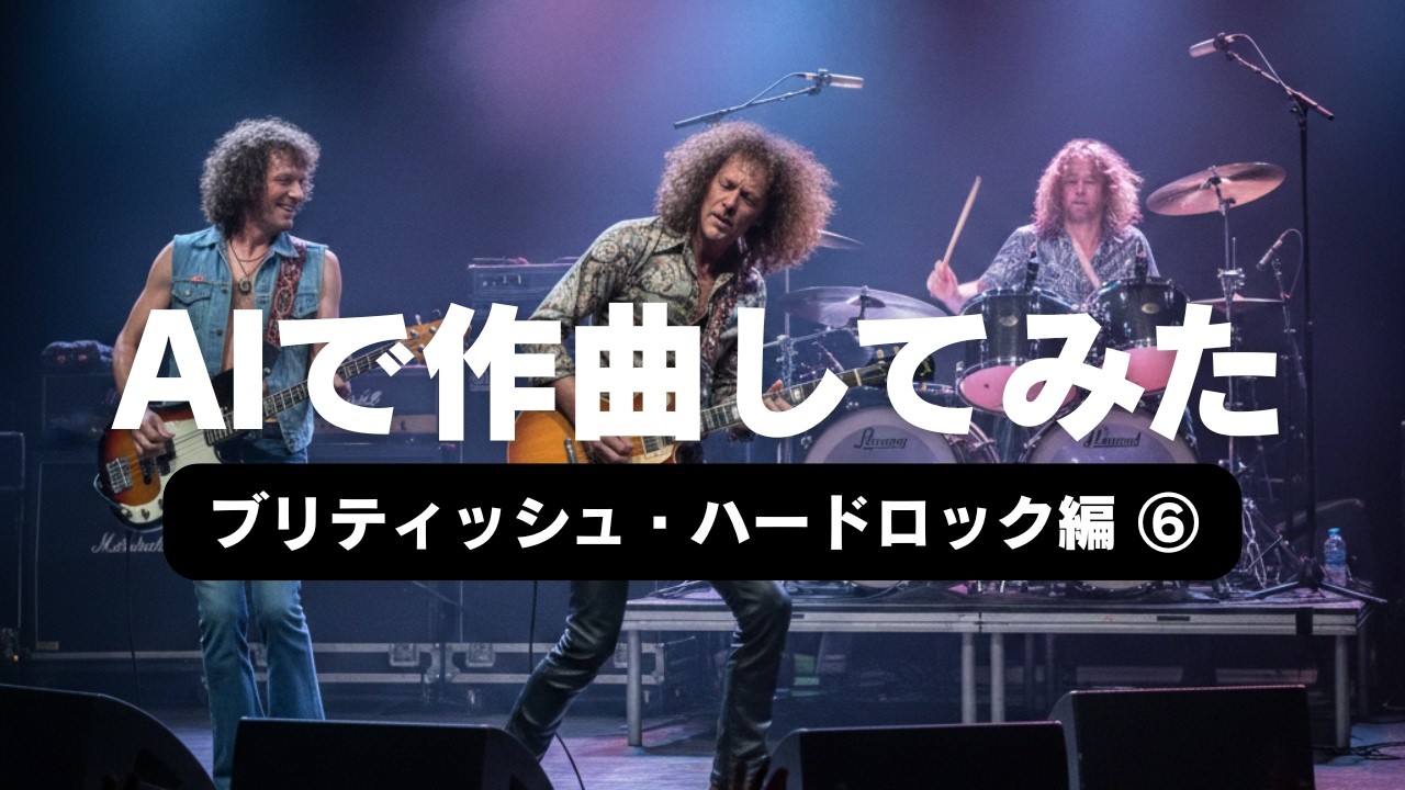 【AIで作曲してみた】３人編成のロックバンドによるエキサイティングな演奏を聴け！　#3ピースバンド #ハードロック #音楽生成ai