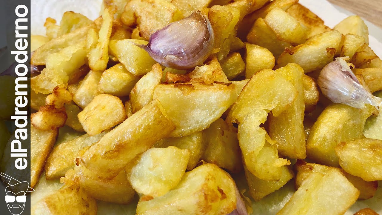 PATATAS FRITAS muy CRUJIENTES sartén