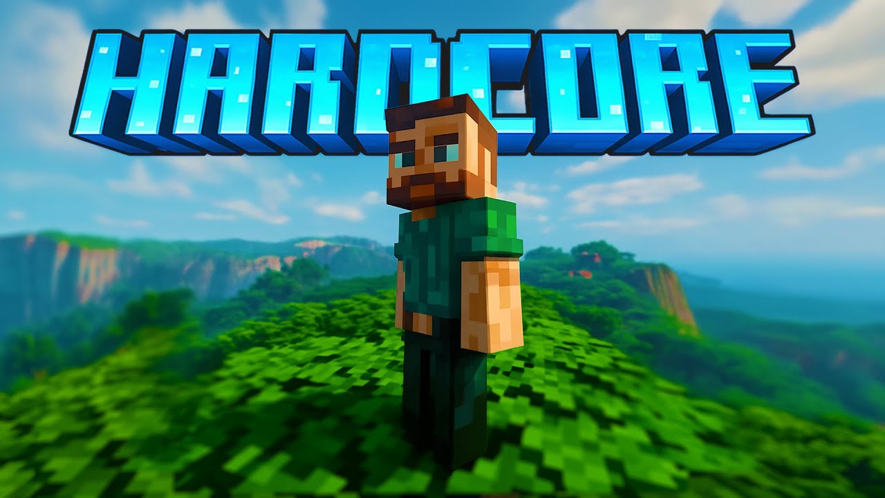 SURVIVING MY FIRST HARDCORE MINECRAFT ADVENTURE (full movie)