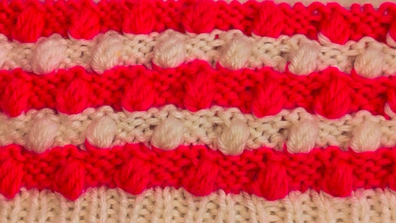 Two colour knitting design for baby girl सिर्फ चार फंदे की बुनाई डिजाइन #newsweaterdesign #knitting