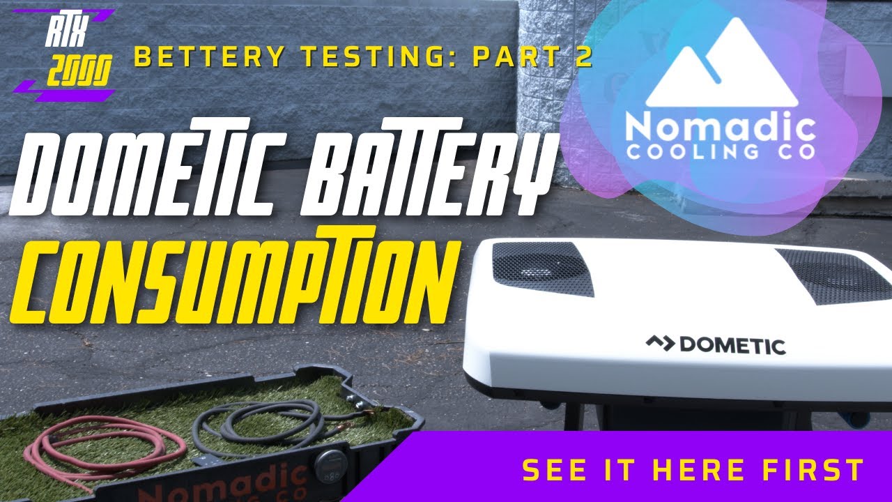 Dometic RTX 2000 Battery Consumption Test Part 2  l Victron 100ah Battery l Nomadic Cooling