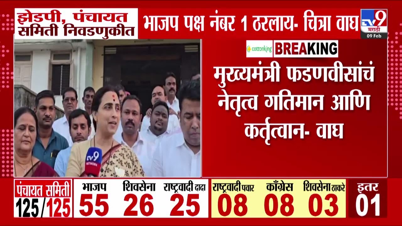 Chitra Wagh | झेडपी, पंचायत समिती निवडणुकीत BJP पक्ष नंबर 1 ठरलाय