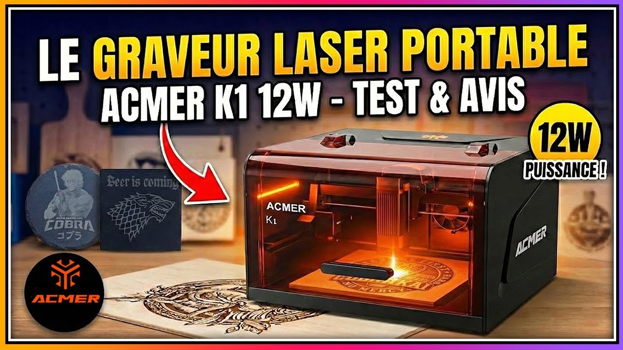 🔥 Graveur laser ACMER K1 12W | Vraiment bon pour débuter ?