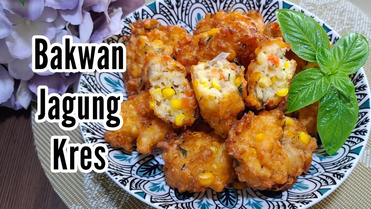 Crispy Savoury Sweetcorn Fritters / Bakwan Jagung Kres Gurih 