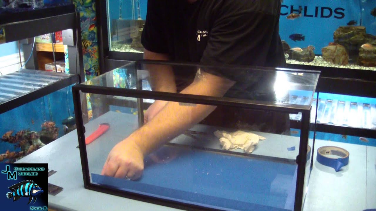 How to reseal a glass aquarium DIY
