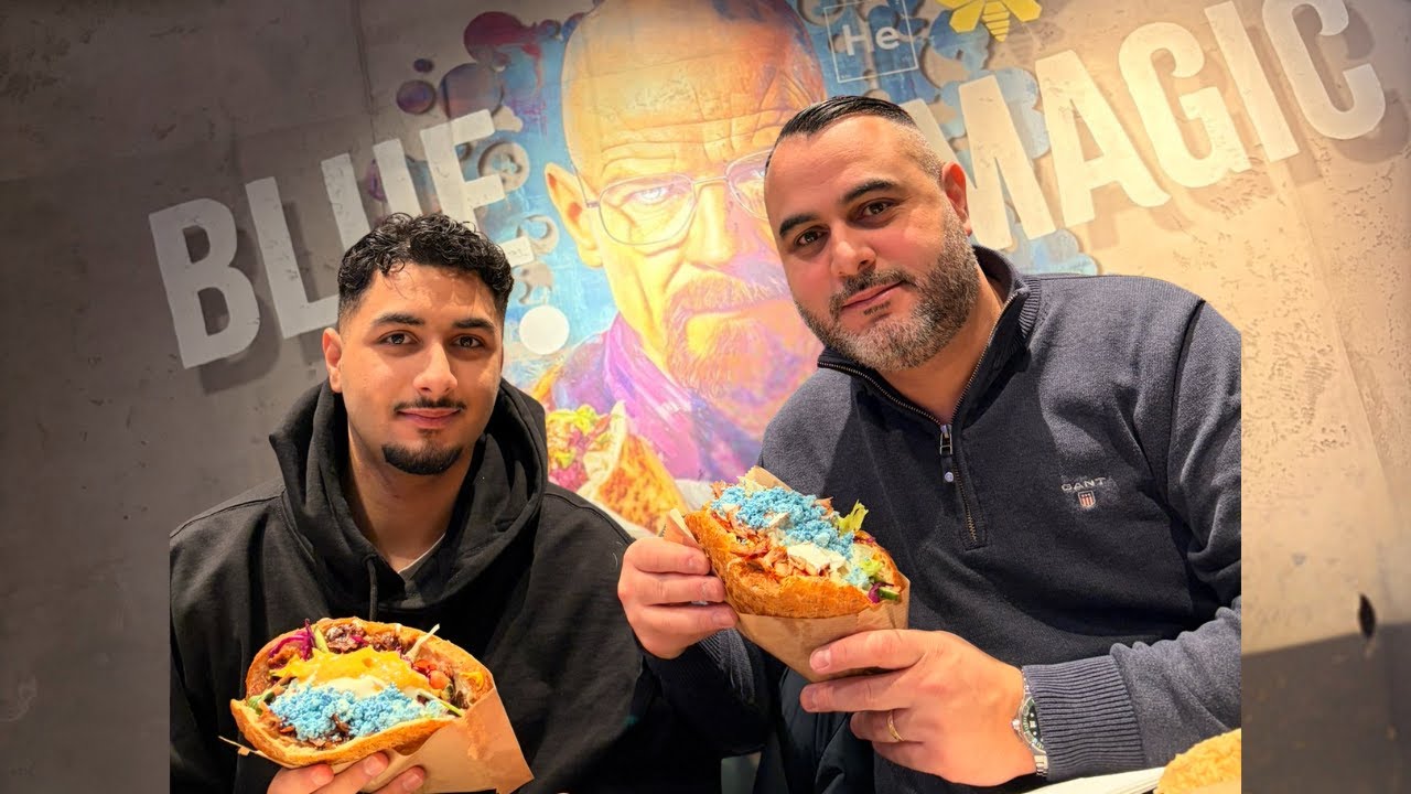 😱 صدمة! جربنا أغرب كباب باللون الأزرق في ألمانيا 💙🌯  Kebab Viral