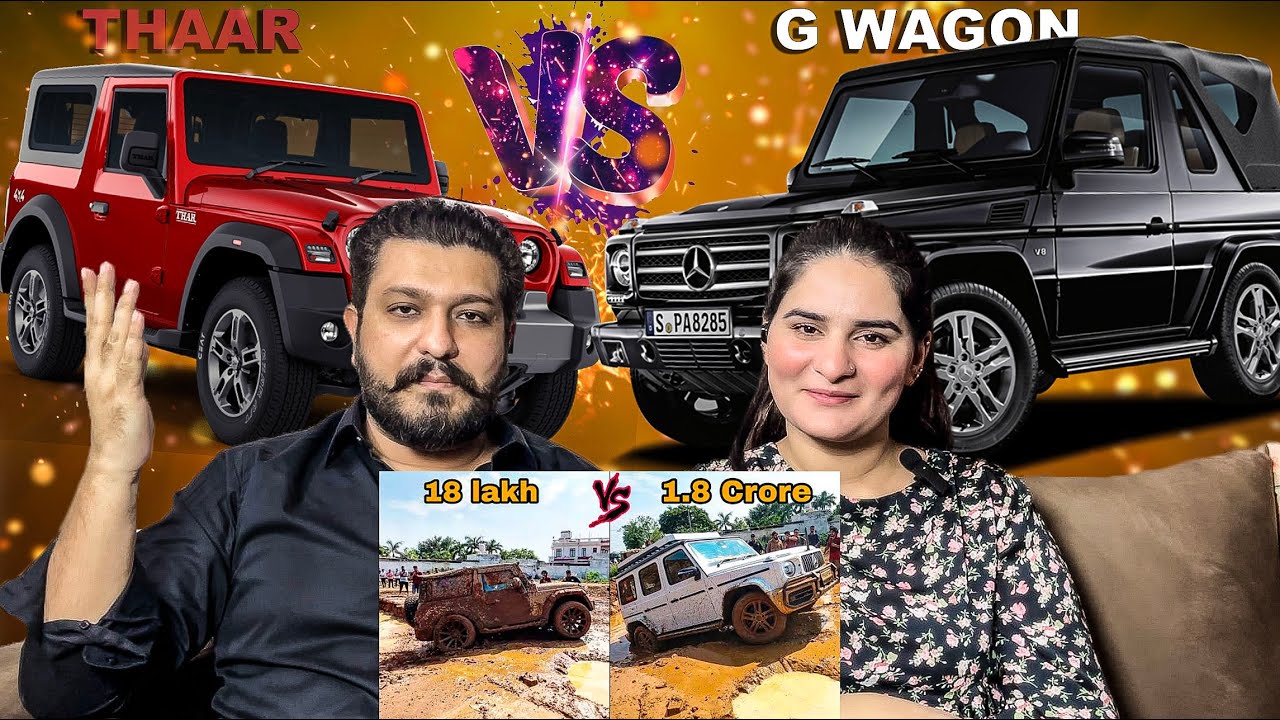 Mercedes G-wagon vs Mahindra Thar| Extreme mud off-roading Challange Reaction || Reaction Studio