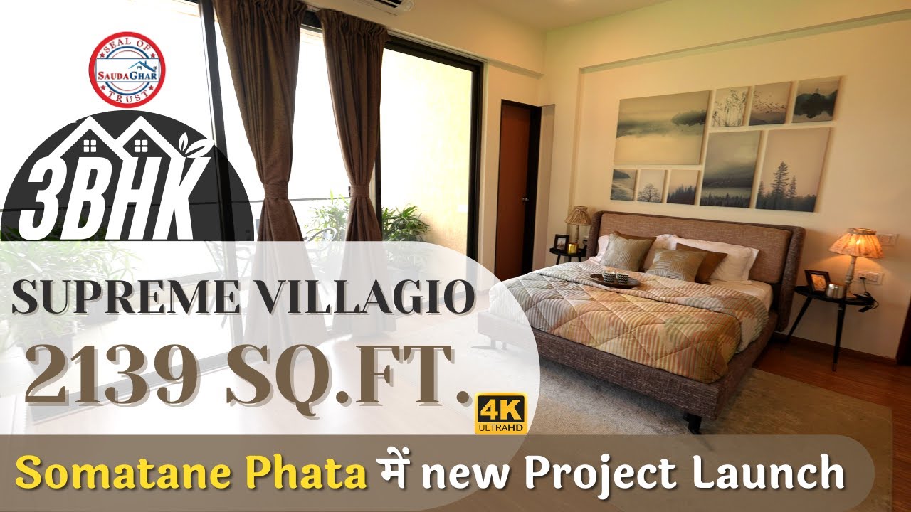 Supreme Villagio | 2100+ Sq.Ft. 3BHK Villa in Pune | Somatane Phata | Luxurious #villa #realestate