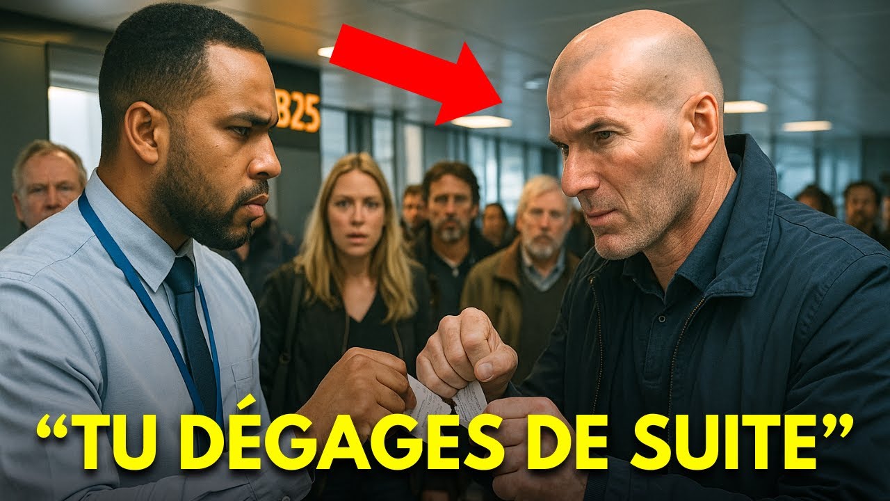 Un Agent d'Embarquement Déchire le Billet de Zidane - Sans Savoir qui il est ...