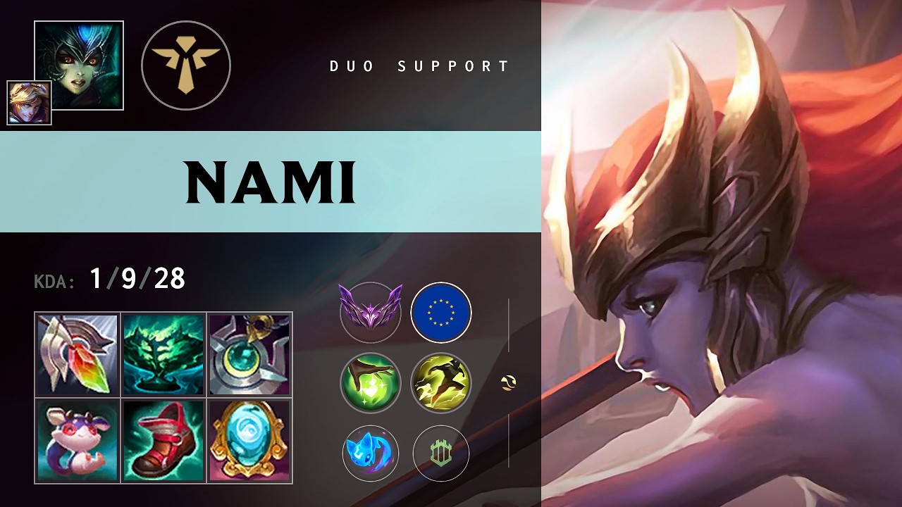 Nami Support vs Blitzcrank - EUW Master Patch 26.13