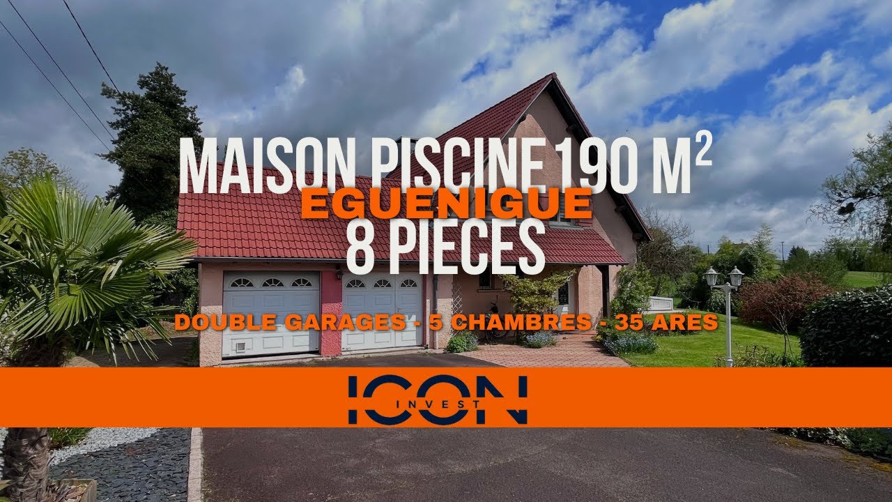 Maison / Piscine / 35 ares / minimum 5 chambres
