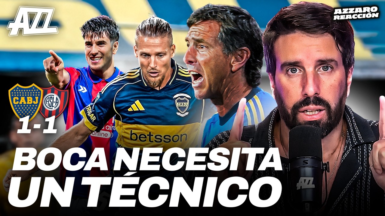 AZZARO REACCIÓN - EL BOCA DE ÚBEDA NO AVANZA: EMPATÓ 1-1 CONTRA SAN LORENZO EN LA BOMBONERA