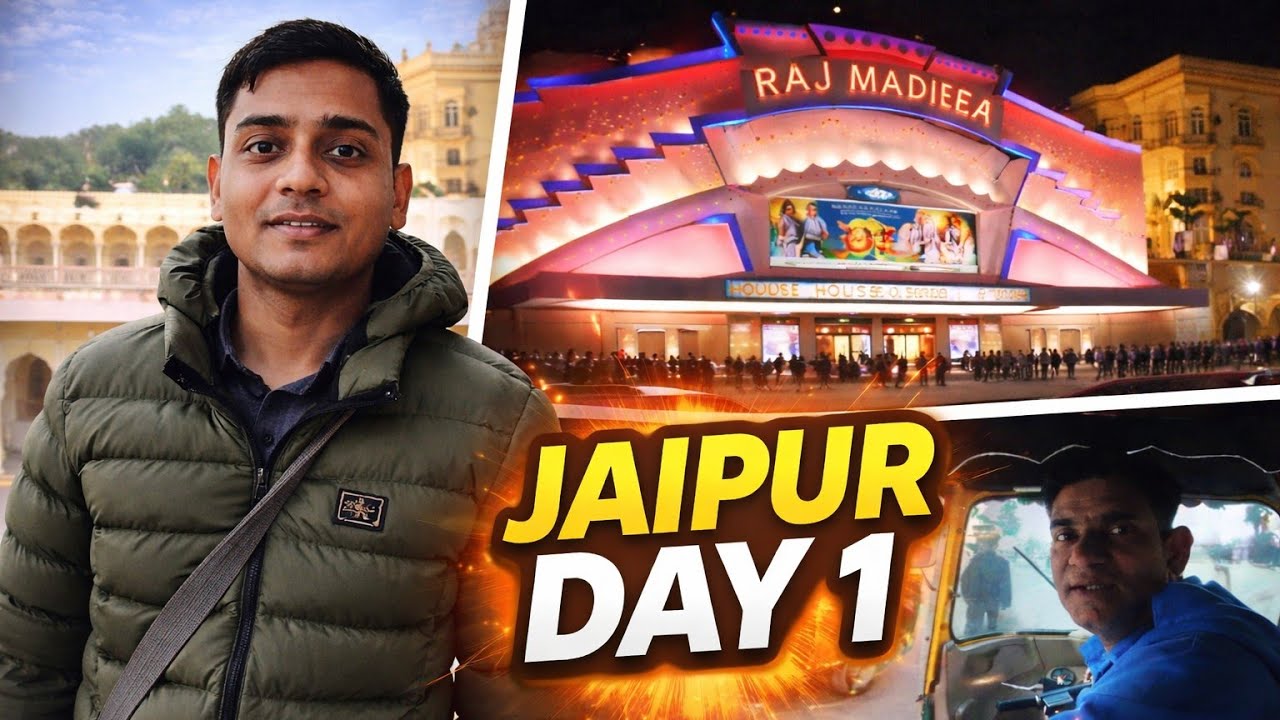 FIRST TIME IN JAIPUR | Amber palace | raj mandir cinema |