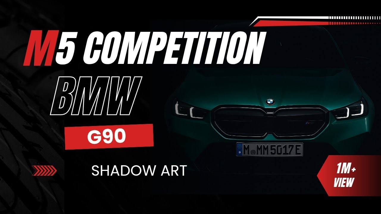 BMW M5 G90 Competition Front Grill Drawing | Realistic Car Sketch Shadow Art ✍️🔥
