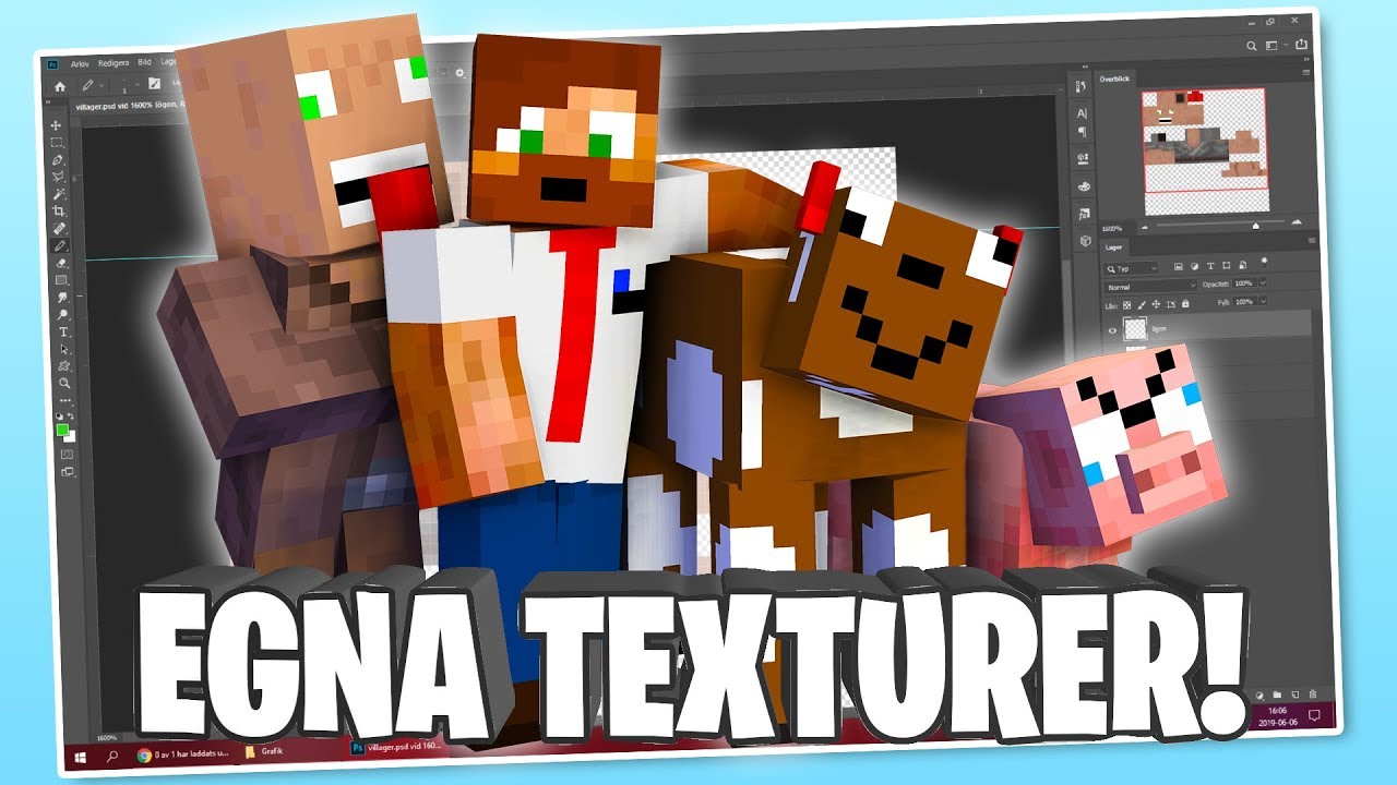 Jag har gjort egna texturer till Minecraft