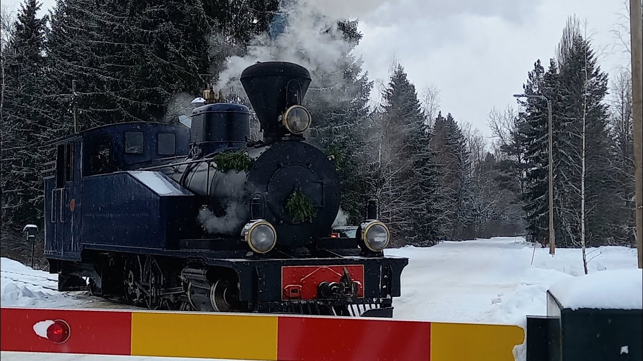 Kuvailua Jokioisten Museorautatiellä 2.12.2023.