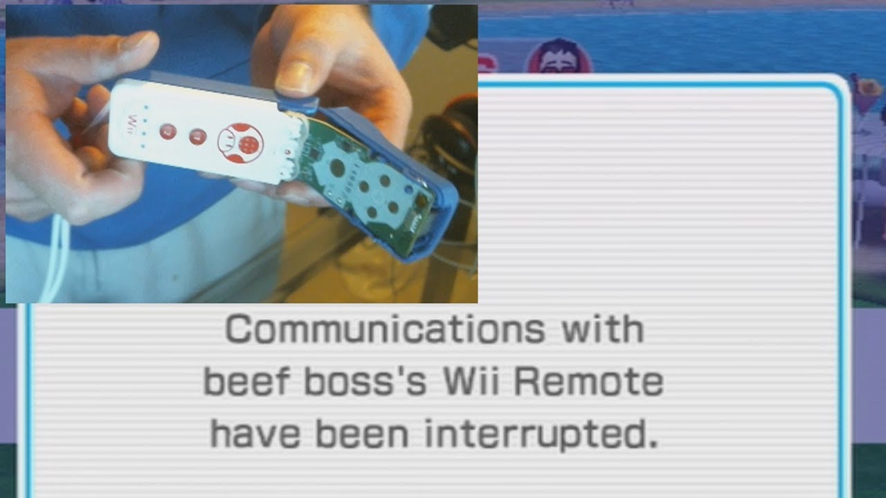 i rage and break a wii remote in half on wii sports resort ping pong