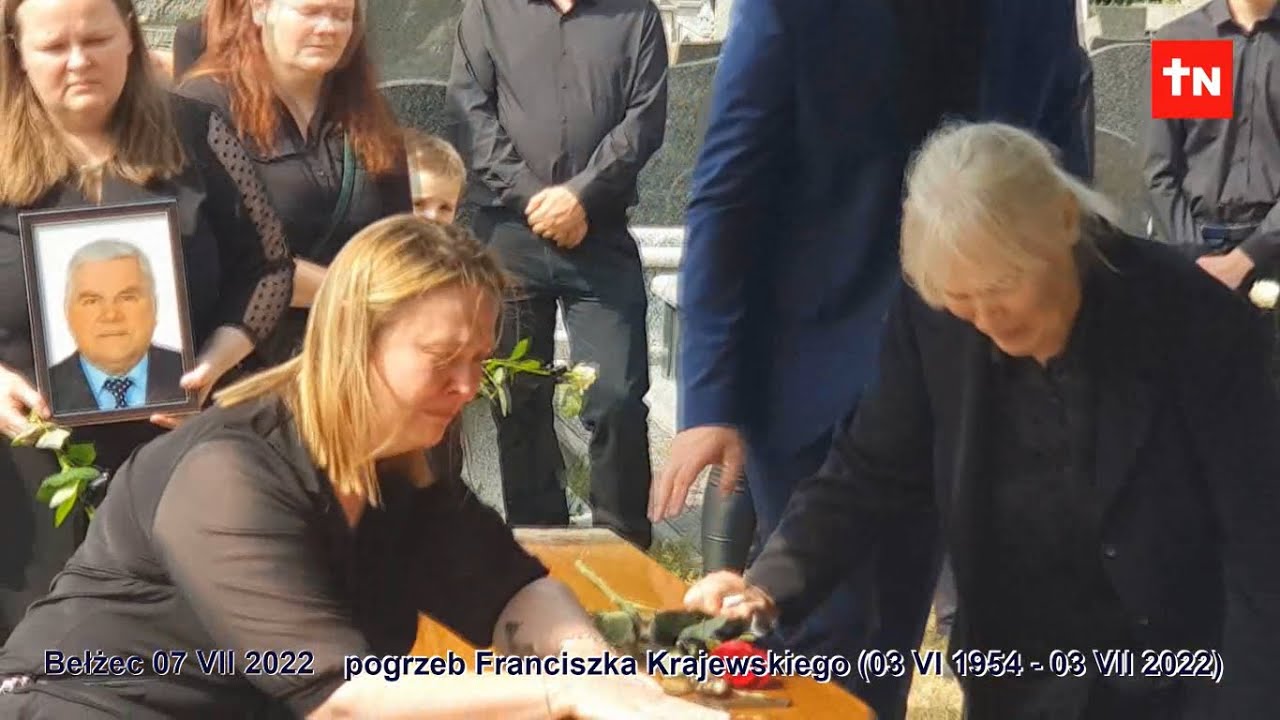 FRANCISZEK KRAJEWSKI POGRZEB 07 VII 2022 BEŁŻEC CMENTARZ PARAFIALNY