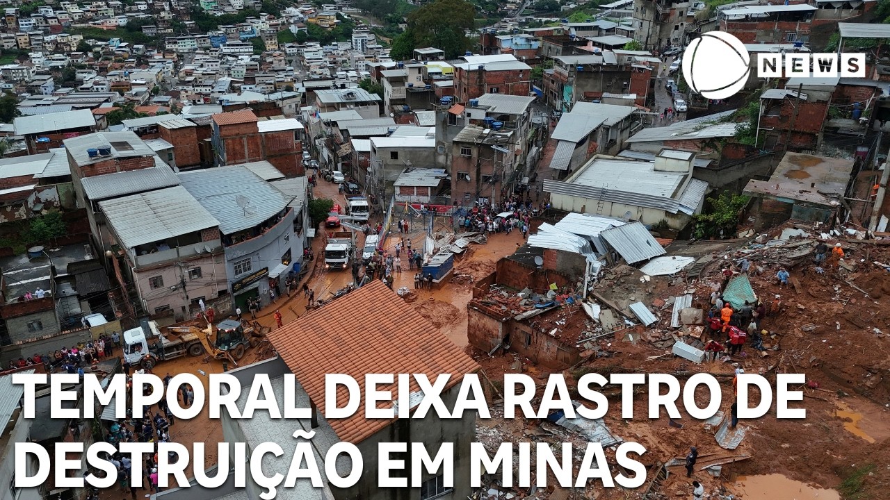 Forte temporal deixa rastro de destruição na Zona da Mata Mineira