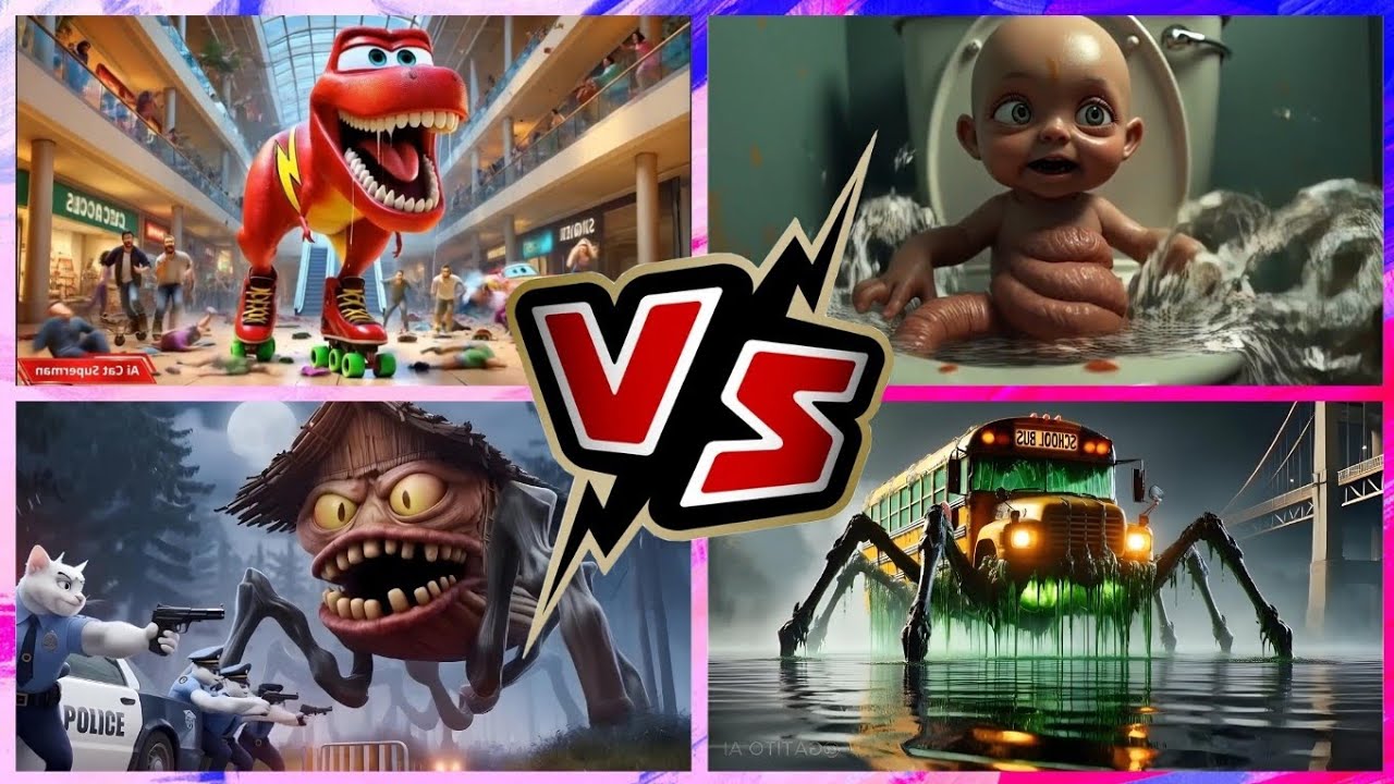 School Bus Monster 🆚️ Police Car Eater 🆚️ Ambulance Monster 🆚️ Hungry Star – Tiles Hop EDM Rush 🎶🎵🎮