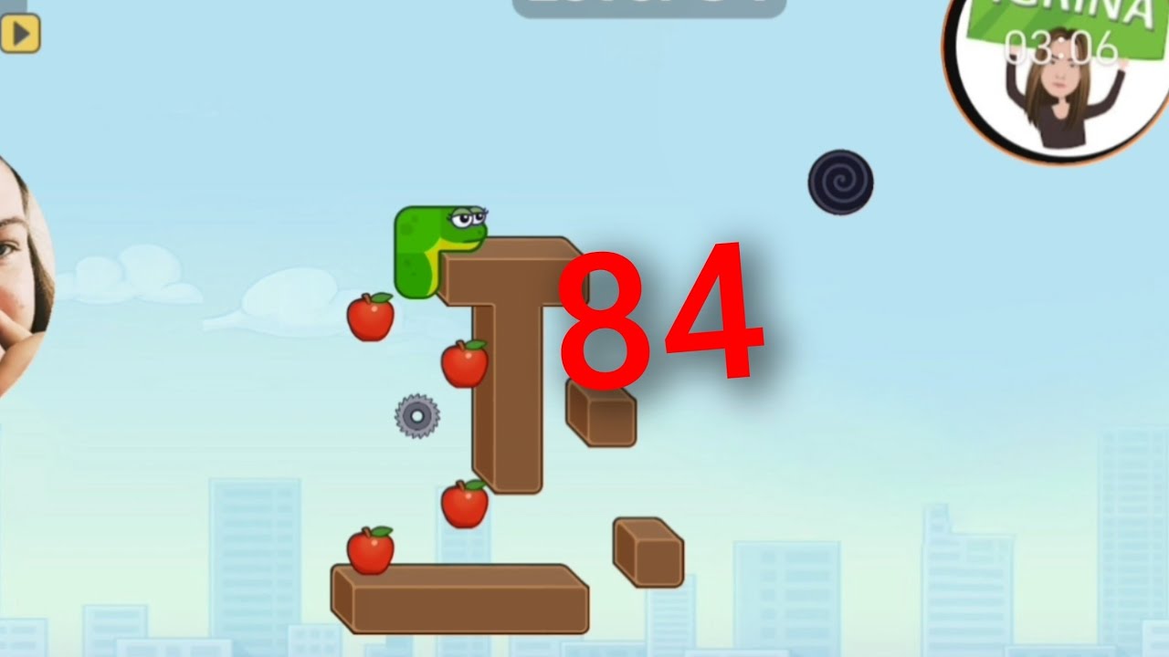 Snake Puzzle Slither to Eat gameplay walkthrough New game 84