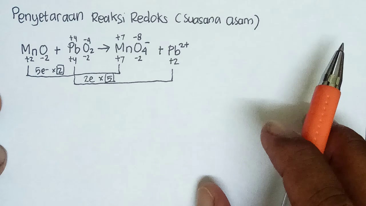 Contoh Soal Penyetaraan Reaksi Redoks Cara PBO Suasana Asam