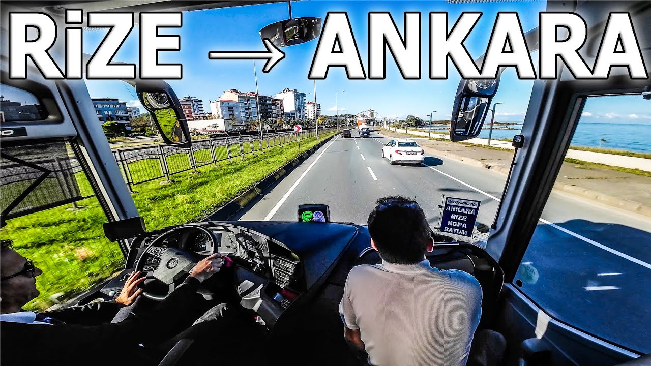 RiZE’den ANKARA’ya Otobüsle 5 Saat | 4K ASMR Scenic Bus Ride