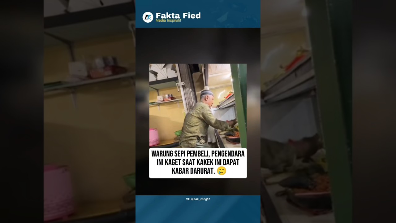 Warung Sepi Pembeli, Pengendara Ini Kaget Saat Kakek Dapat Kabar Darurat. 🥲 #shorts #elchombo
