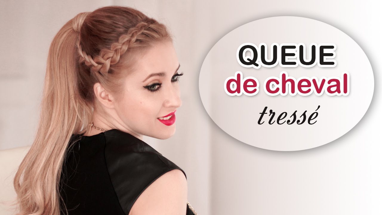 Queue de cheval avec extensions à clips ❤ Tuto coiffure tressée pour soirée