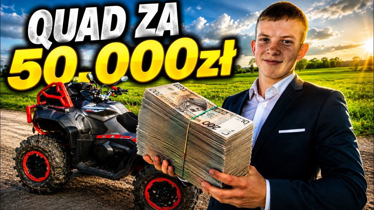Młody kupił nowego quada z 2025r za 50.000zł - Pierwsza naprawa - Can Am 1000 vs CF Moto 1000 wyścig