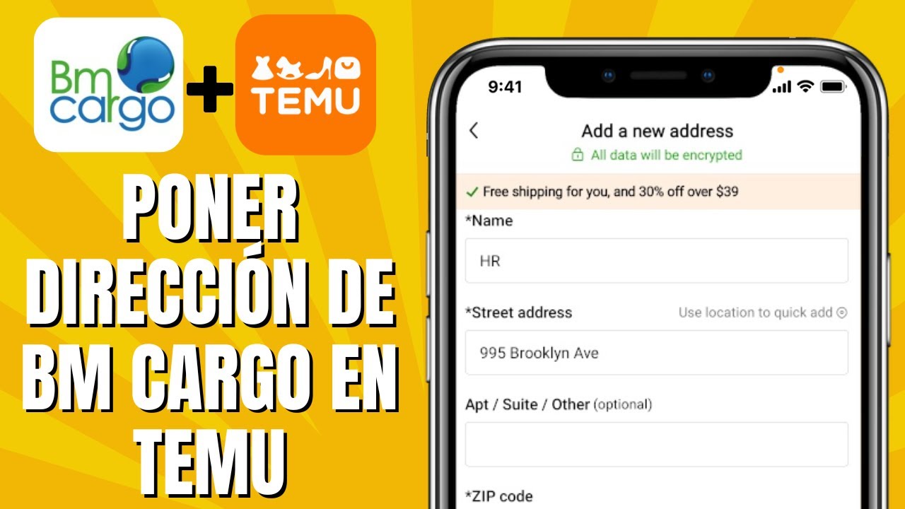 Cómo PONER Mi Dirección De Bm Cargo En TEMU