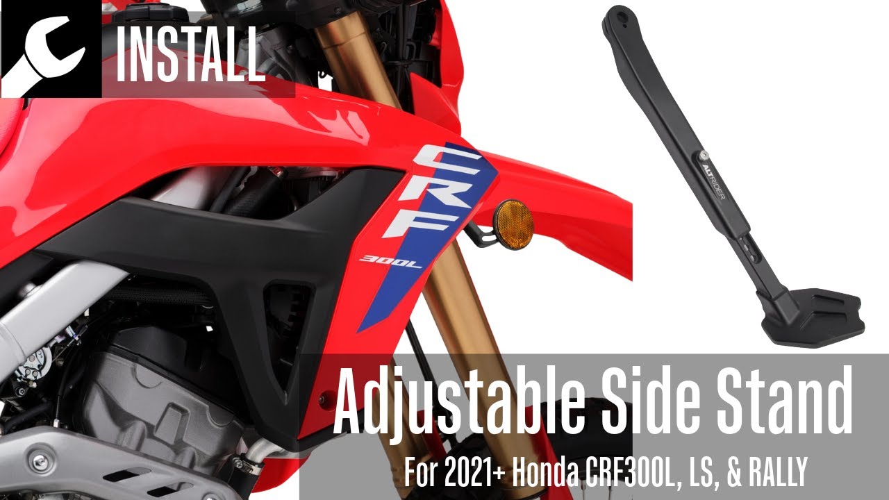 Установка регулируемой боковой подставки AltRider для Honda CRF300L, LS и Rally 2021+