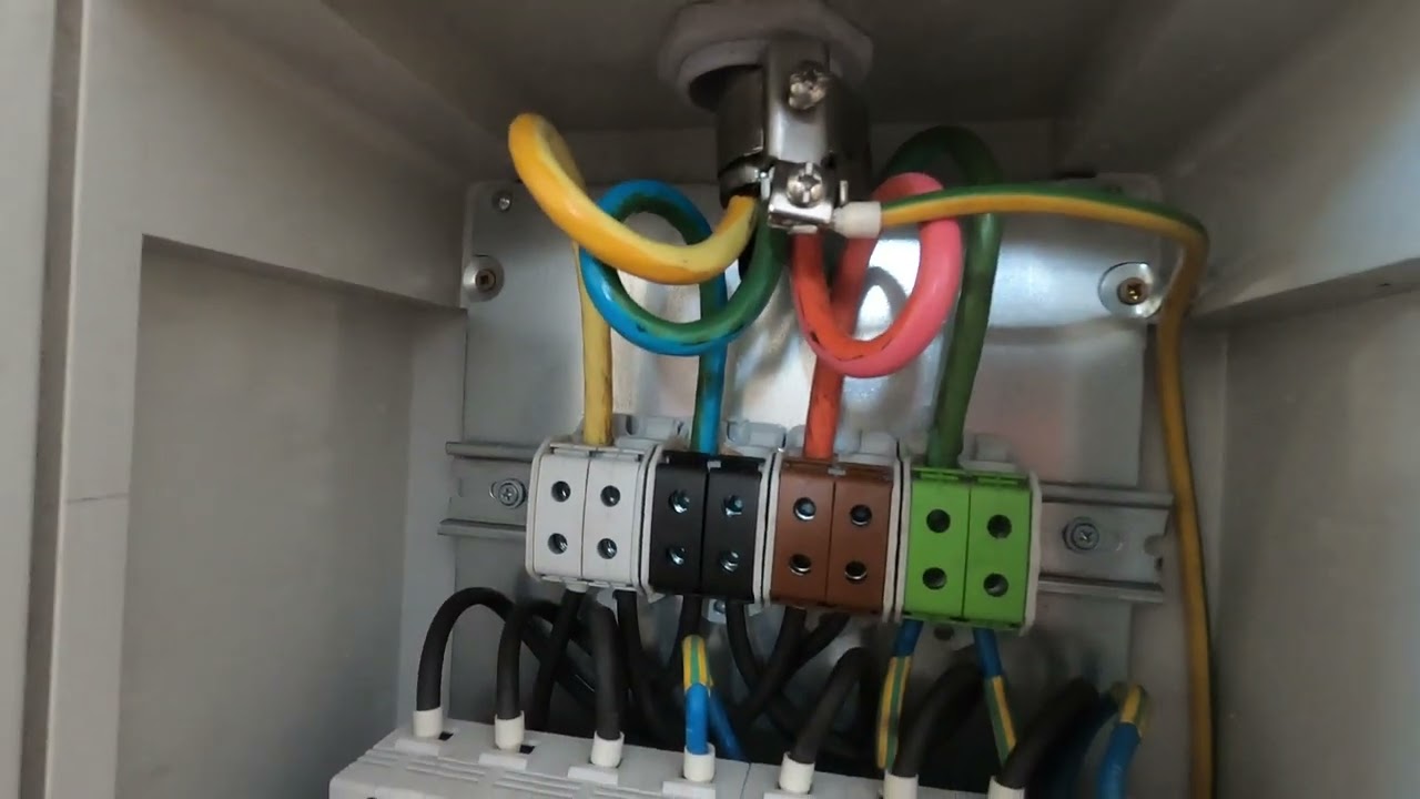 Bransament industrial  400v - 200A cu derivatie pentru birouri - cleme AL/CU Schrack si fuzibile ETI
