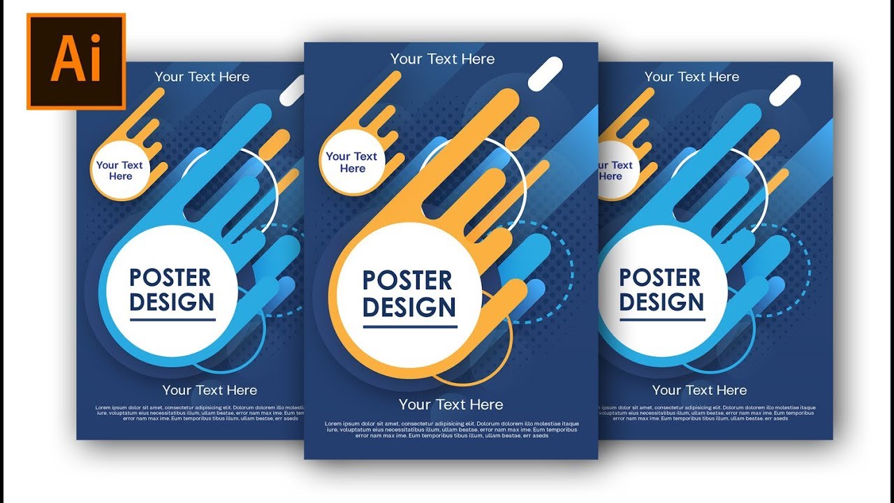 How to Create a Vector Poster Using Adobe Illustrator  #FreeDownload